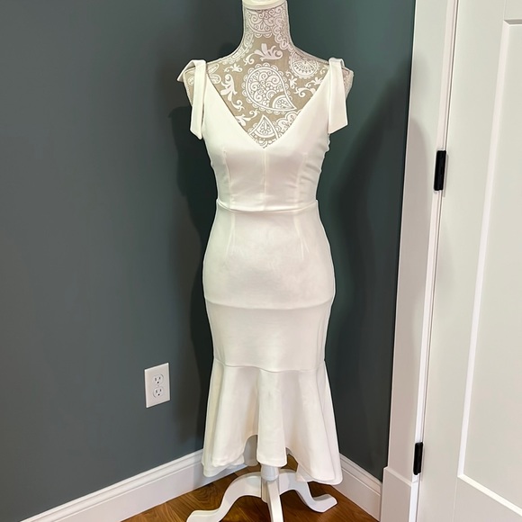 Lulus white bodycon midi dress - Picture 3 of 6
